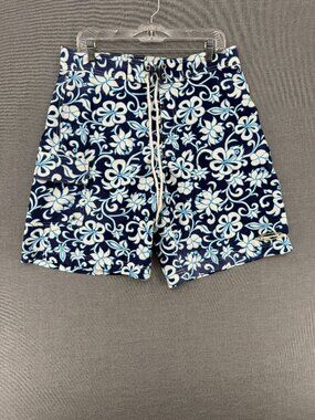 Vtg Sideout Board Shorts Mens 34 Floral Swim Trunks Drawstring Y2K